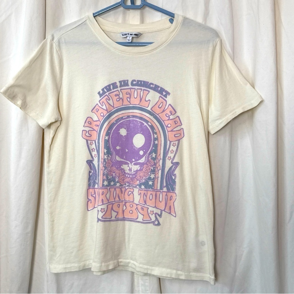 Grateful Dead Vintage Style 1989 Spring Tour T Shirt Size S Single Stitch